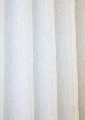 Ivory sheer curtain