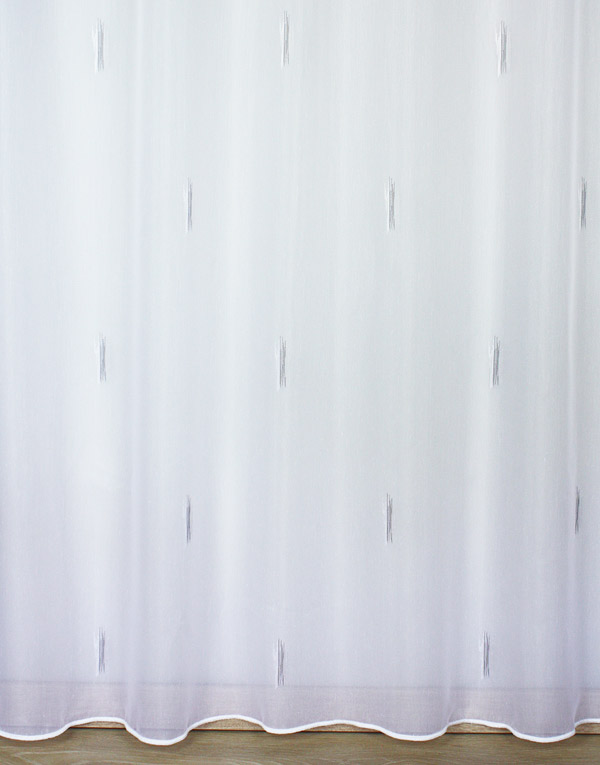 Grey pattern yardage curtain