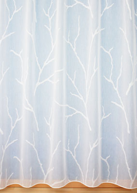 Feuilles macrame lace curtain