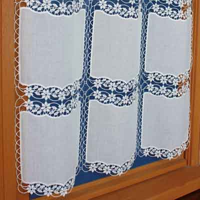 Lace square Cafe curtain Eloise