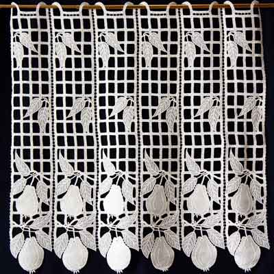 Pears lace cafe curtain