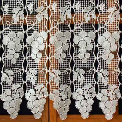 Grappe macrame lace cafe curtain