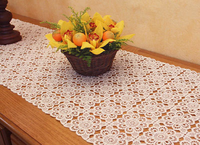 Macrame lace table runner catherine