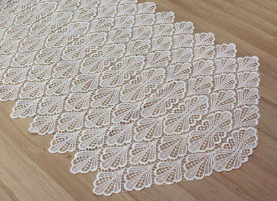 Large Macrame lace table runner