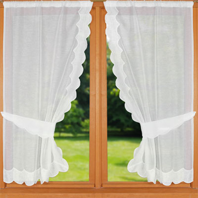 Cornely embroidered pair trim curtain