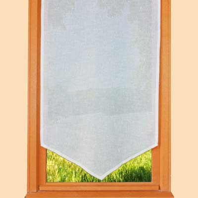 Ivory look linen window curtain