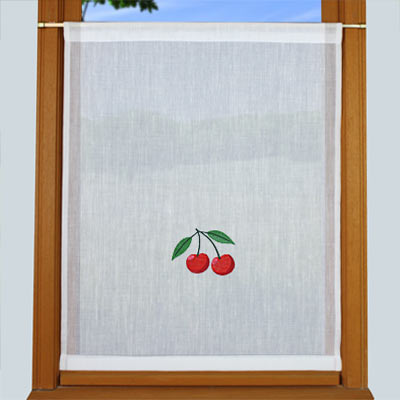 Cherry straight window curtain