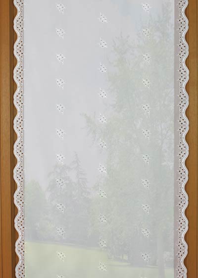 Amandine trimmed curtain by the yard