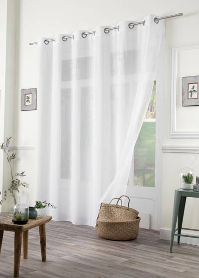 Terylene and linen sheer by the yard