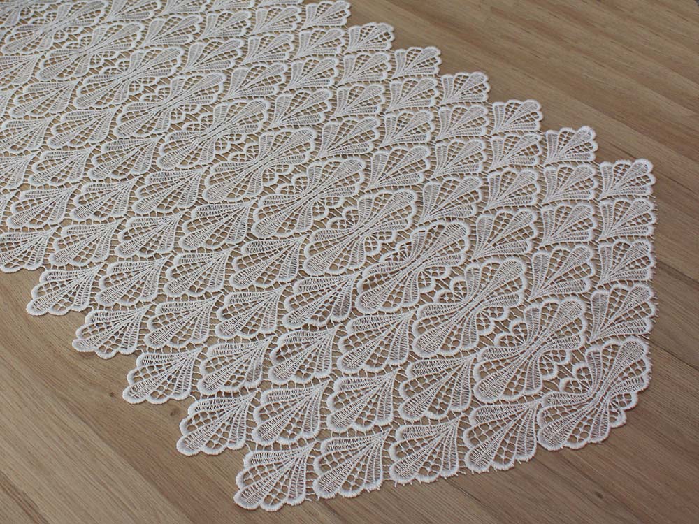 Lace Table runner &quot;Celia&quot; 24 inches wide