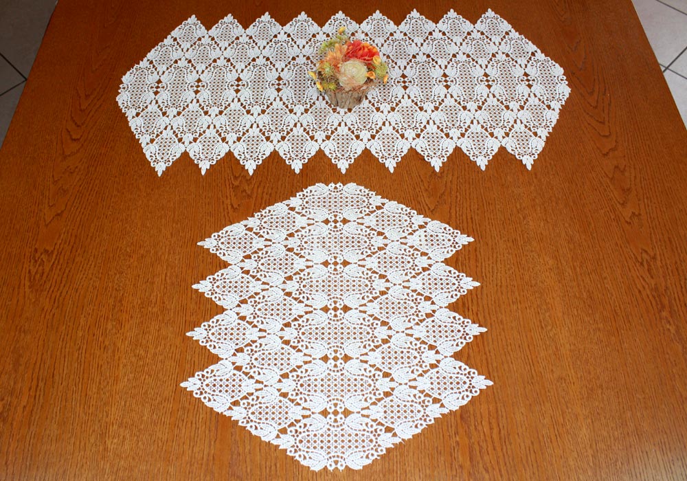 Diamond  Lace doily &quot;Sandra&quot; in natural
