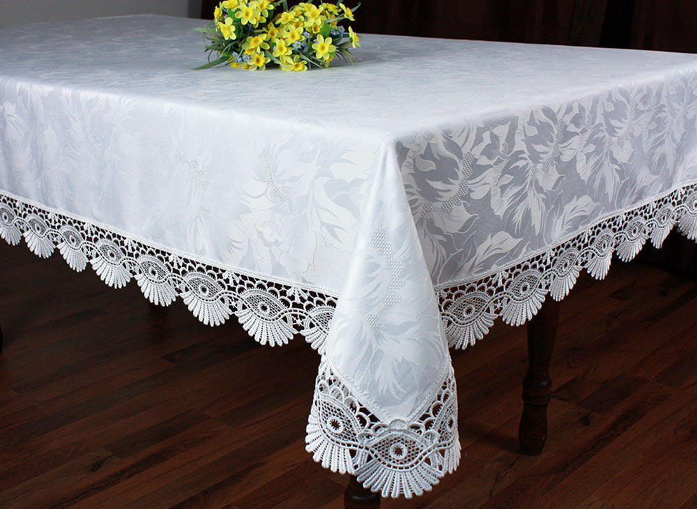 Lace Tablecloth &quot;Coquilles&quot; in ecru