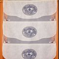 Seaside tier embroidered curtain 27 inches height