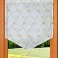 Tier pure linen curtain with tassel