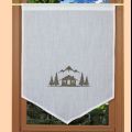Pointed chalet curtain