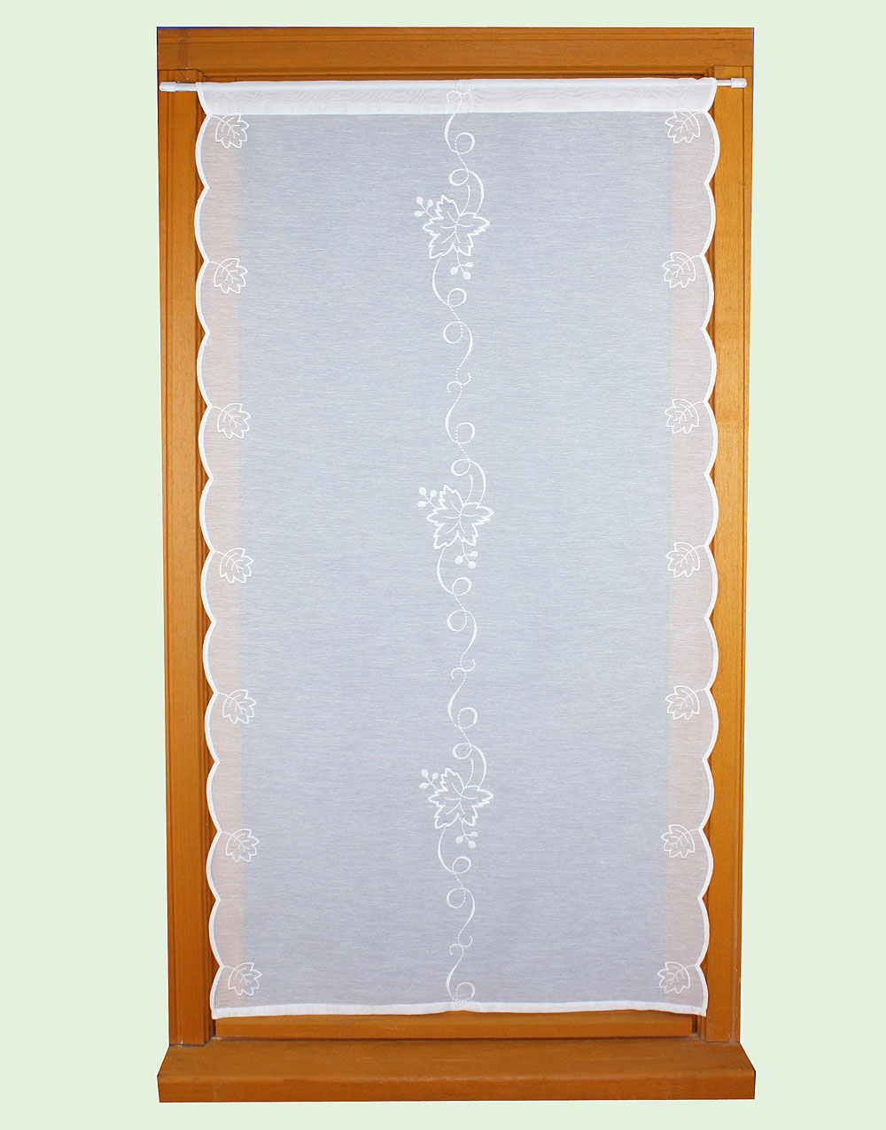 vine leaves embroidered curtain