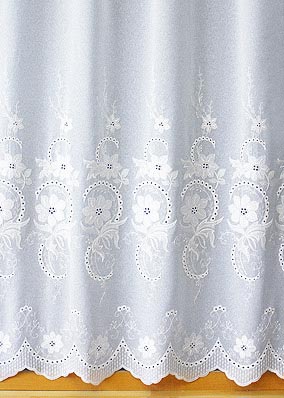 White Yardage sarah sheer curtain