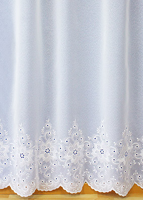 Yardage Valérie Embroidered sheer curtain