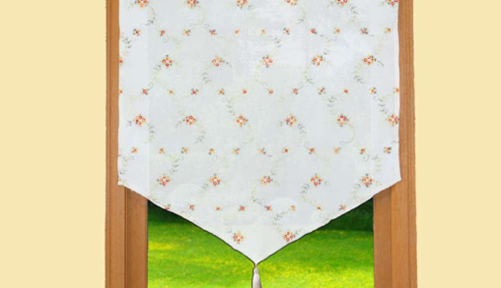 Pure linen lace curtains