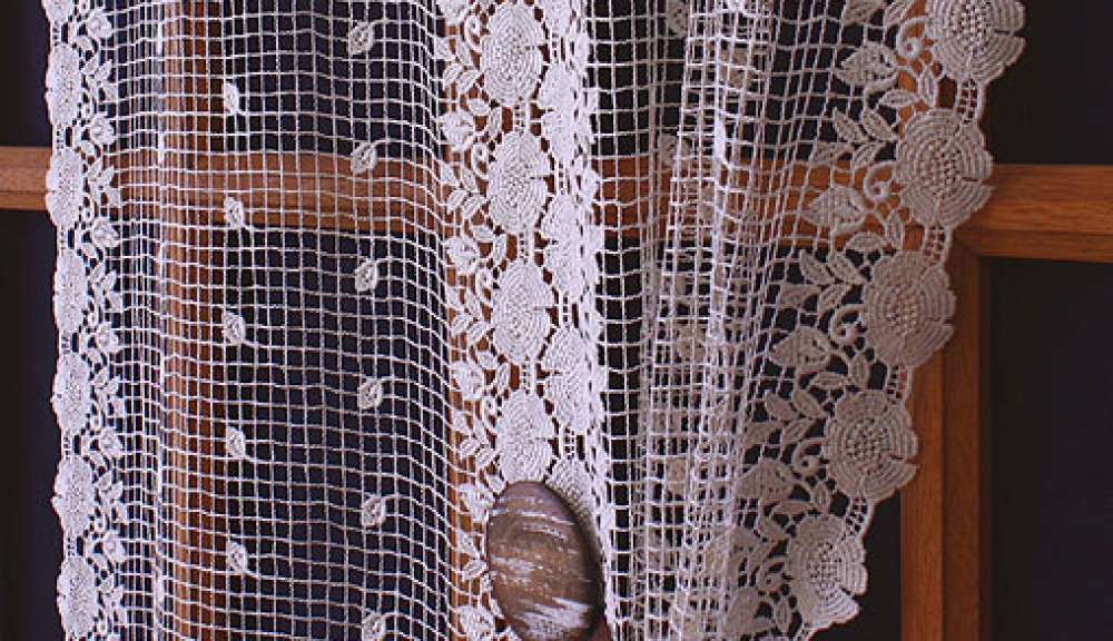 A new collection of macrame lace curtain
