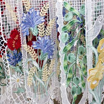 New colorful macrame lace curtain collection