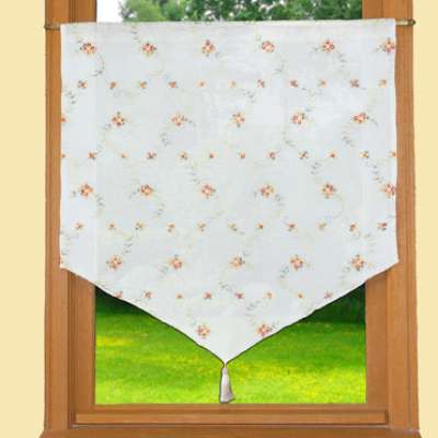 Pure linen lace curtains