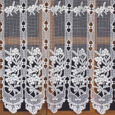 Hydrangea lace curtain