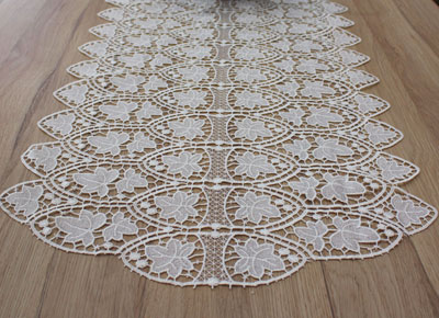 Maple Macrame lace table runner