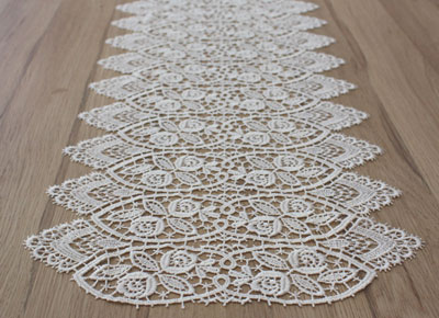 Heavy Macrame lace table runner