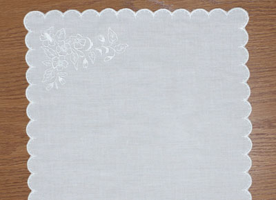 White fancy hankerchief