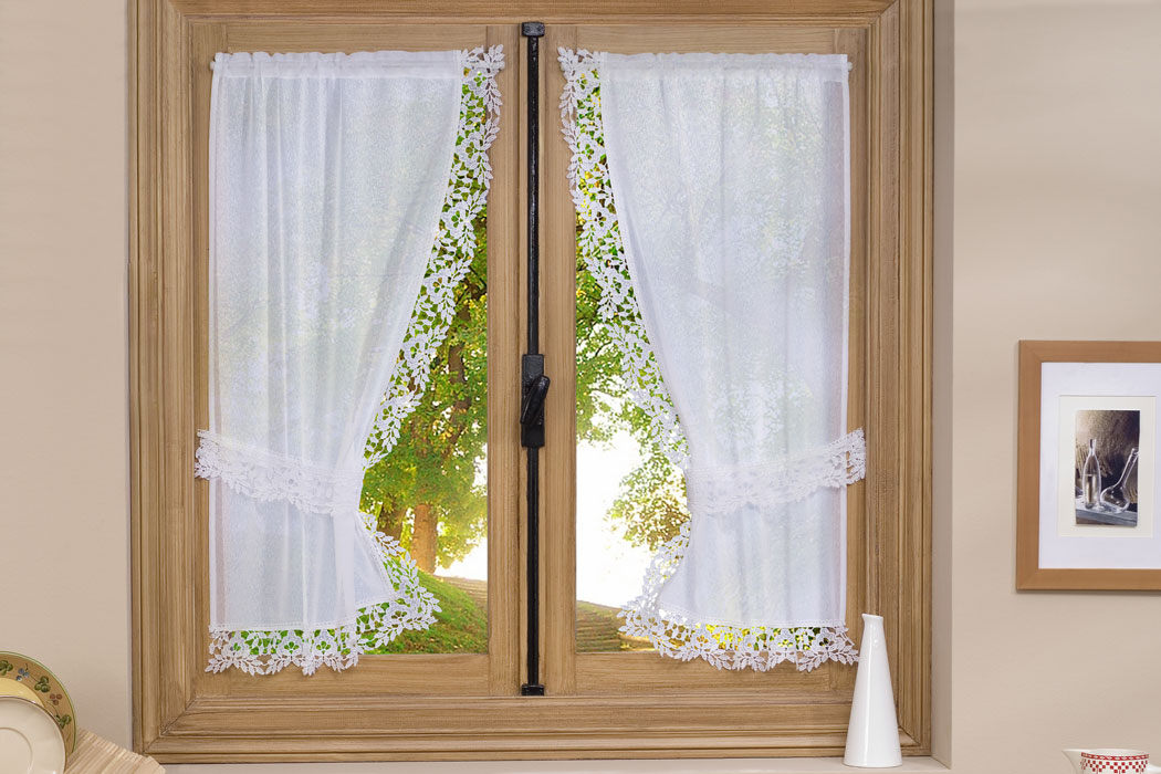 Trimmed Lace Curtains