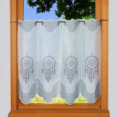 Dream catcher embroidered cafe curtains