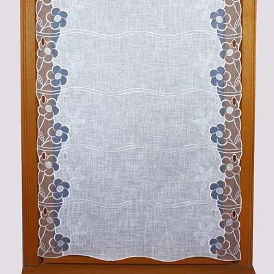 Camélia embroidered yardage curtain