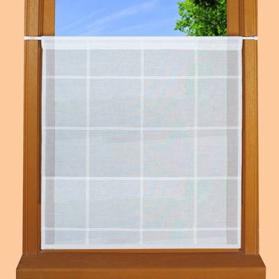 Square pattern window curtain