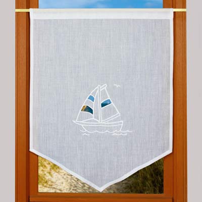 Custom made seaside  curtain
