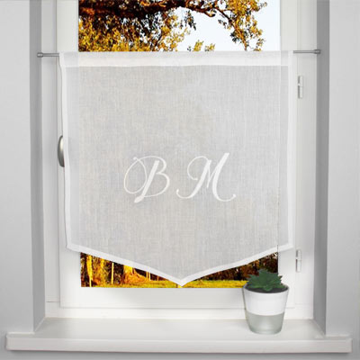 Initial curtain to personalized