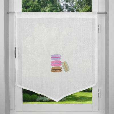 Macarons pointed kitchen curtain
