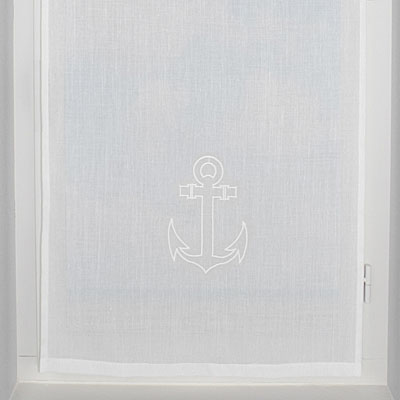 Anchor straight window curtain