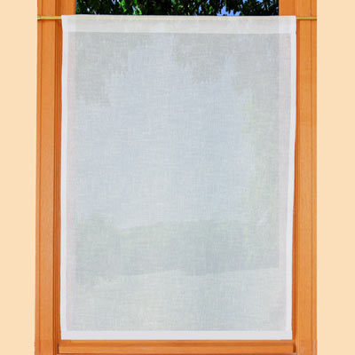 Ivory look linen window sheer curtain