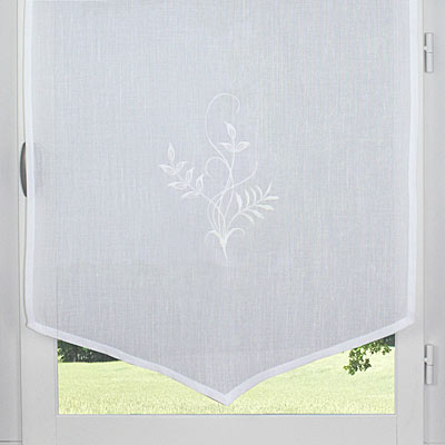 Floral pointed window curtain