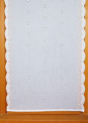 Yardage english embroidery curtain