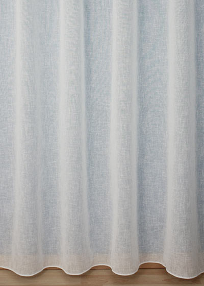 Ivory custom made look linen sheer curtain