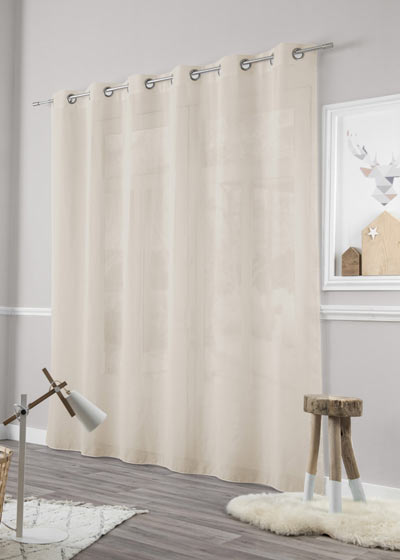 Linen sheer curtain by the yard