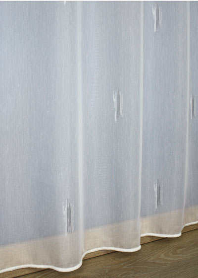 Grey pattern sheer curtains
