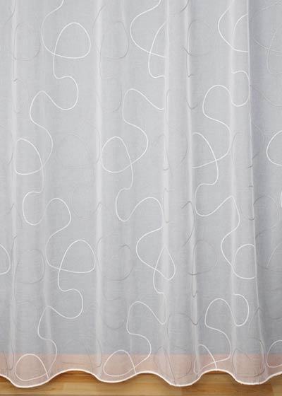 Grey Noemie sheer curtain made to measure